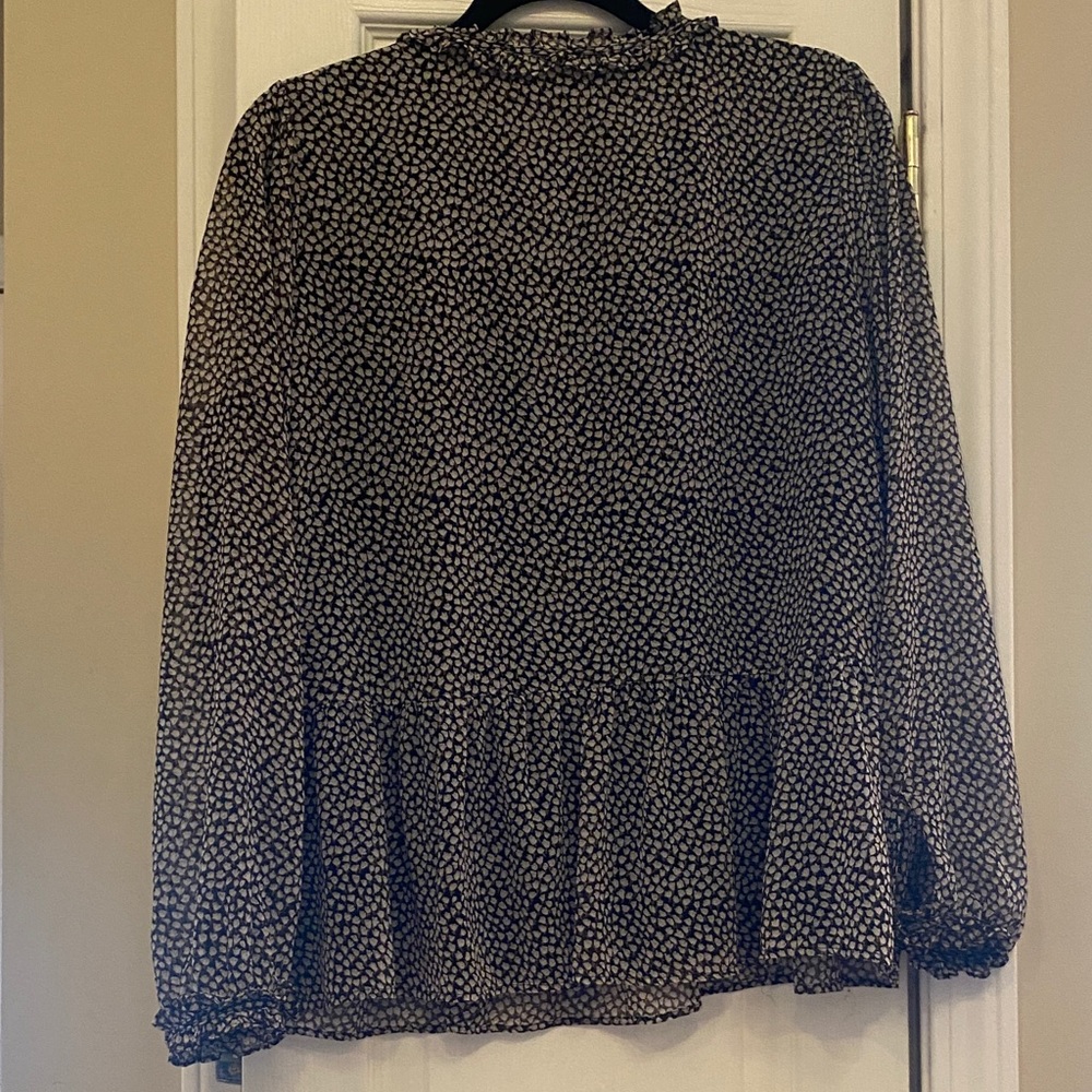 Loft Monochrome Patterned Blouse - image 2